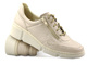 Wygodne, lekkie sneakersy damskie - Wasak  0677, beżowe