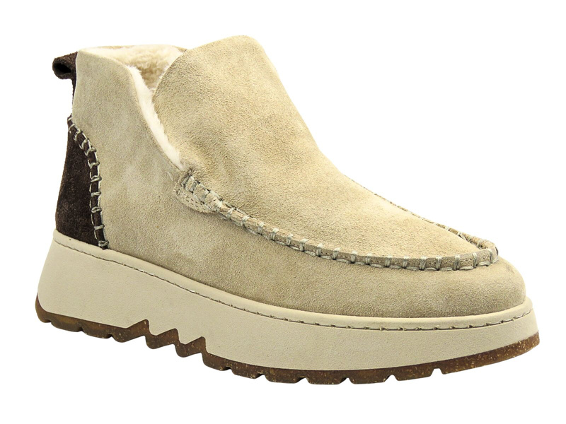 Damskie botki ocieplane Nika Komfort 0791-3085, beżowe