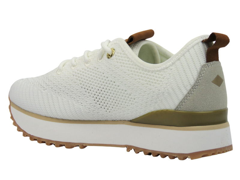 Sportowe półbuty, sneakersy damskie - Lee Cooper 25-03-3356L, białe