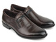 Eleganckie loafersy, półbuty męskie - JOHN DOUBARE Y705-1-433, brązowe