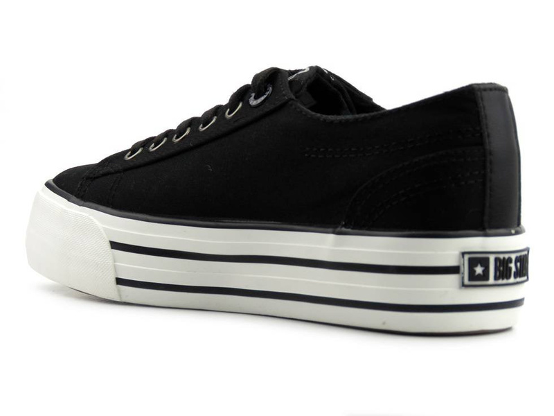 Trampki damskie na platformie Big Star HH274056, czarne