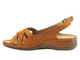 Skórzane sandały damskie - HELIOS Komfort 134, jasnobrązowe
