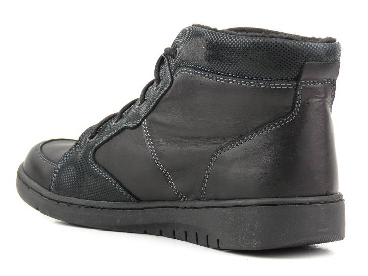 Botki damskie w sportowym stylu - HELIOS Komfort 529, czarne