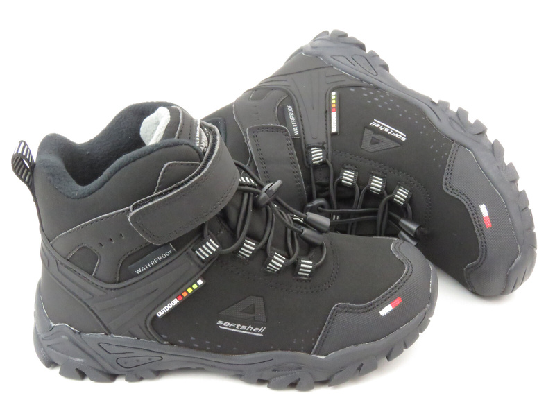 Śniegowce dziecięce, buty zimowe AMERICAN CLUB WT 65/22 WT 108/22 i WT 65/23, czarne