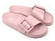 Gumowe klapki damskie z klamrą - Big Star FF274A387, jasnoróżowe