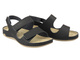 Wygodne sandały damskie ze skóry naturalnej Leon 966, czarne