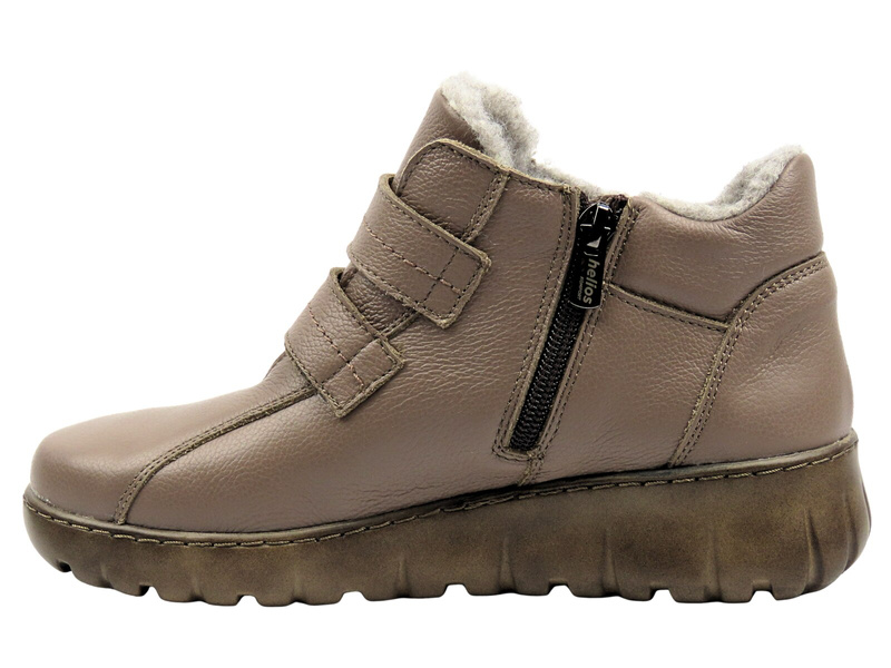 Botki damskie polskiej marki HELIOS Komfort 783, khaki