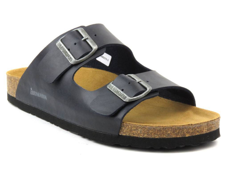 Wygodne klapki męskie klasyczne - Brinkmann 600275-5, ciemnogranatowe