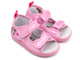 Sandałki dziecięce na rzepy - American Club TEN 38/22, różowe z jednorożcem
