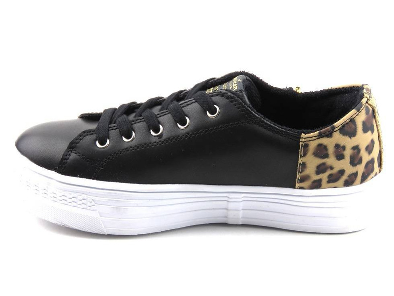 Buty sportowe młodzieżowe - AMERICAN CLUB K1569A, czarne