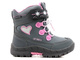 Śniegowce dziecięce AMERICAN CLUB Soft Shell HL 38/23, szaro-różowe z serduszkiem