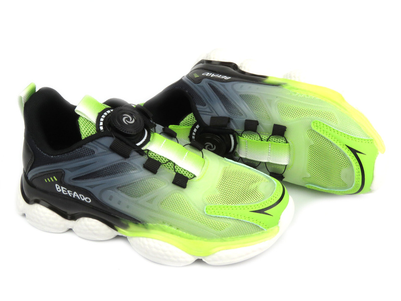 Buty dziecięce sportowe, adidasy - Befado 516Y282, zielono-czarne