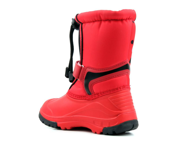 Śniegowce dziecięce AMERICAN CLUB CL07/21, czerwone z biedronką