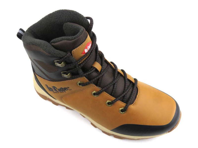 Wysokie trekkingi męskie zimowe - LEE COOPER LCJ-23-01-2046M, brązowe