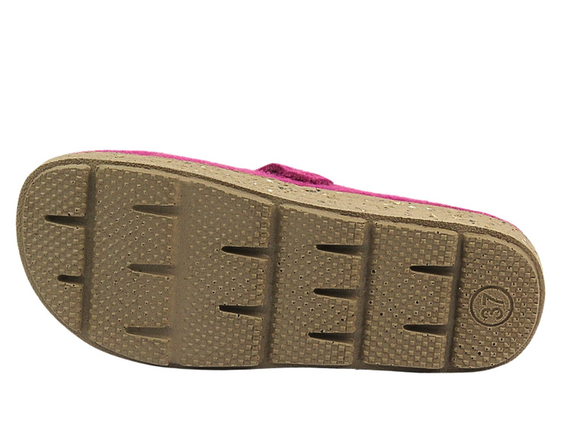 Filcowe Kapcie Damskie Inblu ED-19 Fuksja Wsuwane