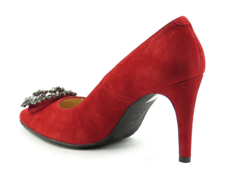 Szpilki damskie Brenda Zaro T3453, czerwone