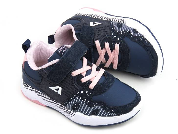 Buty dziecięce sportowe, adidasy American Club BS 06/22 10/22, granatowe