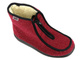 Wysokie, ciepłe kapcie na suwak - BEFADO Dr Orto 996D005, bordowe