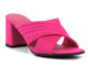 Klapki damskie na słupku - Marco Tozzi 27220, różowe