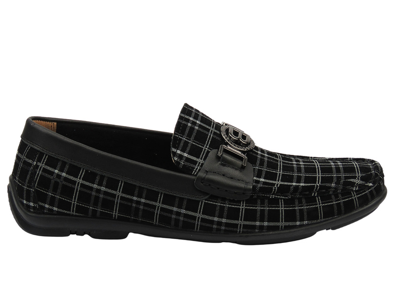 Wysokogatunkowe mokasyny męskie czarne JOHN DOUBARE 4D01-5-S21/B1