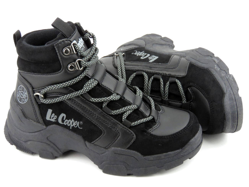 Trapery, śniegowce damskie sportowe - LEE COOPER 22-31-1441L, czarne