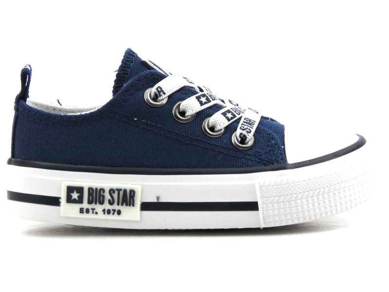 Wsuwane trampki, tenisówki dziecięce - BIG STAR KK374070, granatowe