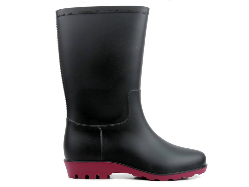 Wysokie kalosze damskie - REALPAKS SG-5/2, czarne