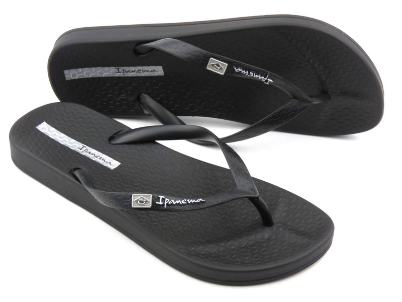Gumowe japonki damskie IPANEMA 82932, czarne