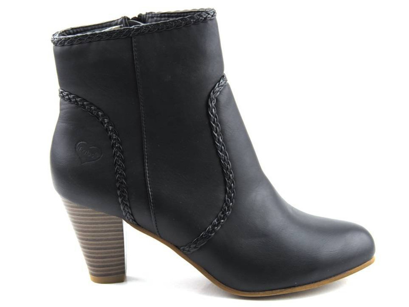Botki damskie FABULOUS FABS 214202.801, czarne