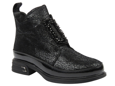 Stylowe botki damskie Cambell 25-60320, czarne