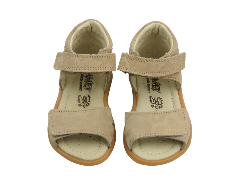 Sandały dziecięce na rzepy beżowe Jamet 1121