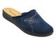Kapcie damskie z wkładką ze skóry eko granatowe Inblu CF-48