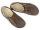 Barefoot skórzane minimalistyczne półbuty damskie Helios Komfort 470, ciemny brąz 