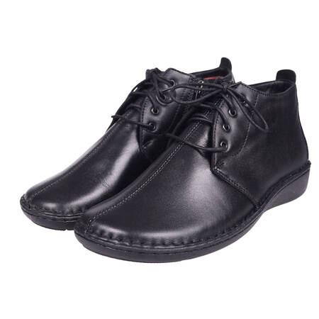 Botki damskie polskiego producenta - Syrena K230, czarne