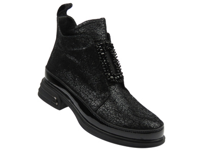 Stylowe botki damskie Cambell 25-60320, czarne