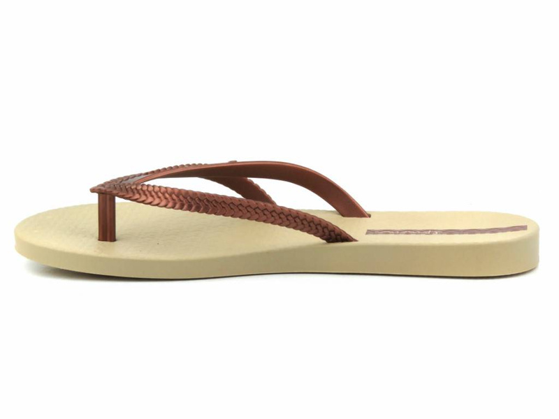 Japonki damskie basenowe - IPANEMA 82067, beżowo-miedziane