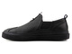 Skórzane półbuty męskie slip on - VENEZIA 10019, czarne