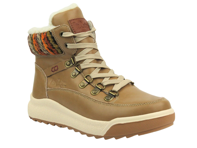 Trapery damskie - LEE COOPER 24-01-2985L, beżowe