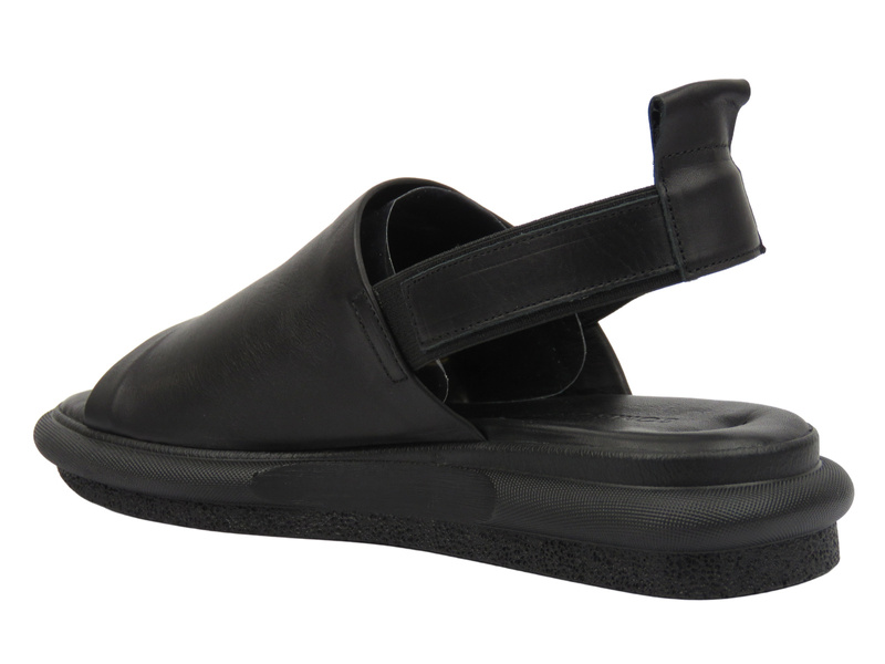 Eleganckie sandały damskie ze skóry naturalnej - Bombonella 501.24309-1, czarne