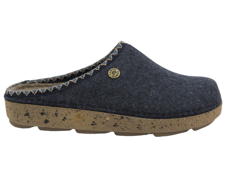 Kapcie damskie - INBLU ED-18, szaro-niebieskie
