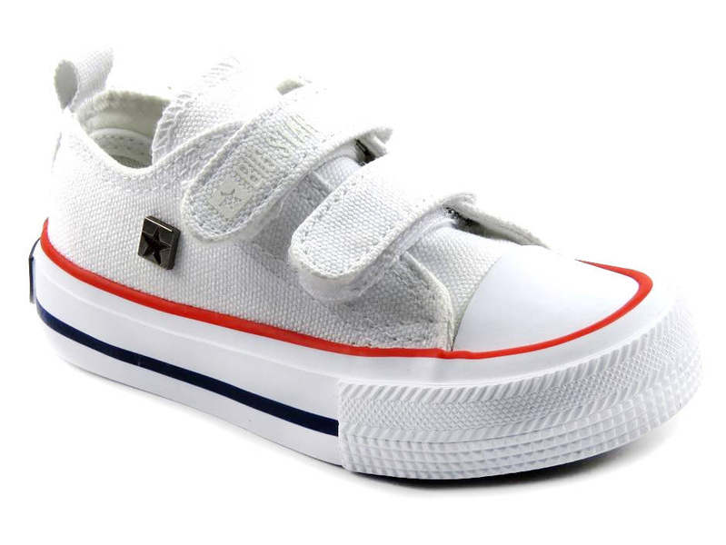 Trampki dziecięce na rzepy - BIG STAR HH374095, białe