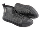 Skórzane sneakersy męskie za kostkę - JOHN DOUBARE 7092, czarne