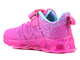 Sportowe buty dziecięce z systemem LED - AMERICAN CLUB ES131/23, różowe