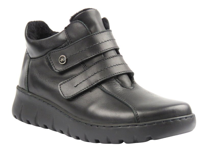 Botki damskie polskiej marki HELIOS Komfort 783, czarne