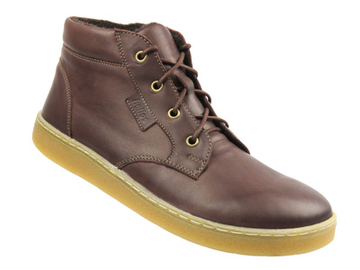 Barefoot trzewiki minimalistyczne męskie Helios Komfort 833, brązowe