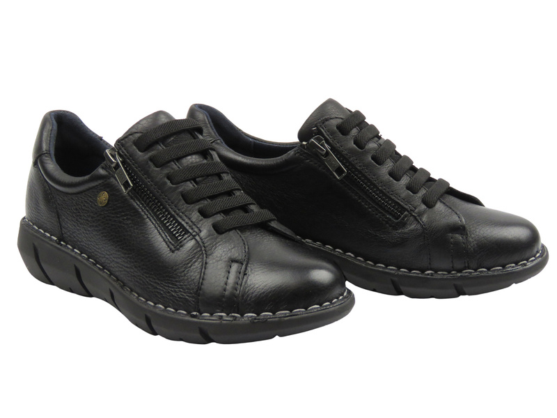 Sneakersy damskie, półbuty czarne Maciejka P7238-01/00-1