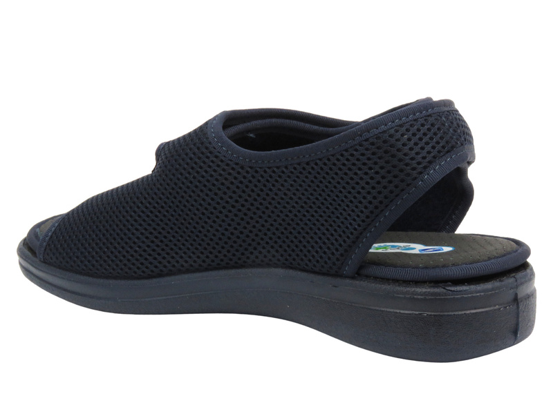 Kapcie, sandały męskie profilaktyczno-zdrowotne Befado dr Orto 077M002, granatowe