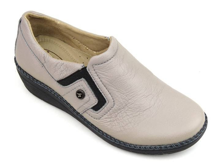 Półbuty damskie HELIOS Komfort 321-2, jasnoszare