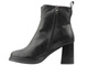 Wygodne eleganckie botki damskie ze skóry naturalnej Cambell 26-12858, czarne