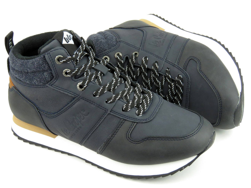 Buty męskie zimowe, sportowe - LEE COOPER 22-31-1462M, granatowe